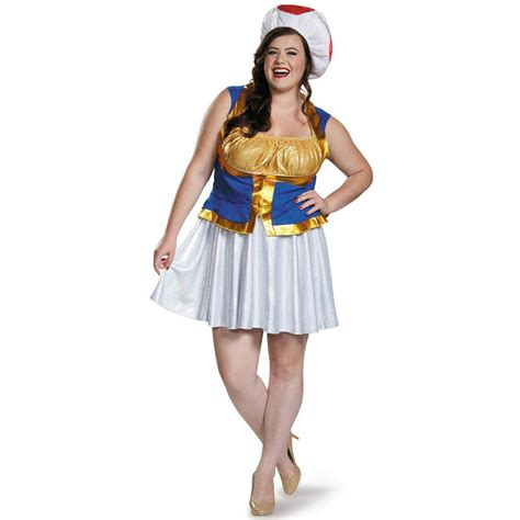Toad costume adult - Outfit. The Toad costume usually consists of just the blue-and-gold vest and the white-and-red mushroom hat, so it’s usually up to you to purchase the shoes and the white pants to go with it. Many people purchase white yoga pants for this costume, and a lot of them also carry around the green Koopa shell pillow as an accessory.
